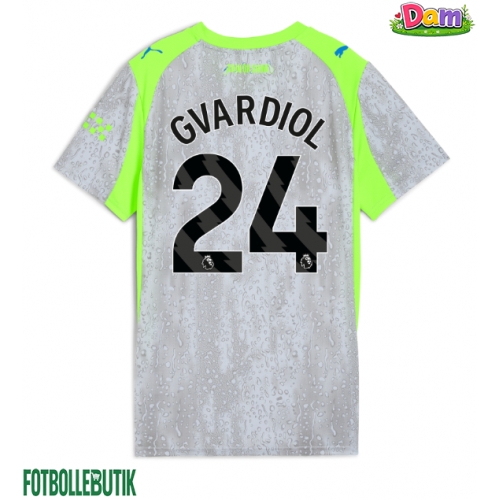 Manchester City Josko Gvardiol #24 Tredje Tröja Kvinnor 2025-26 Kortärmad